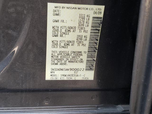 2010 INFINITI QX56 5N3ZA0NE5AN900022