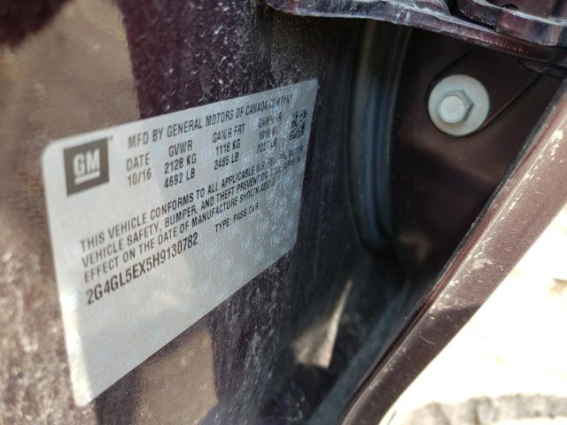 2017 BUICK REGAL SPOR 2G4GL5EX5H9130782