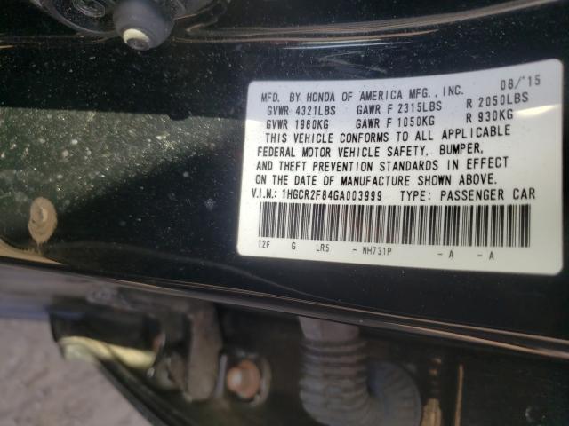 2016 HONDA 100 1HGCR2F84GA003999