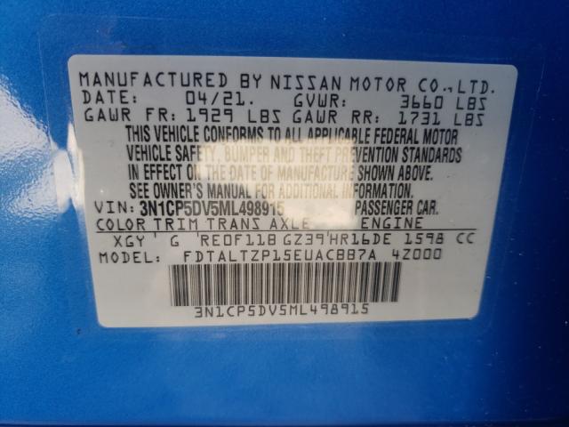 2021 NISSAN KICKS SR 3N1CP5DV5ML498915