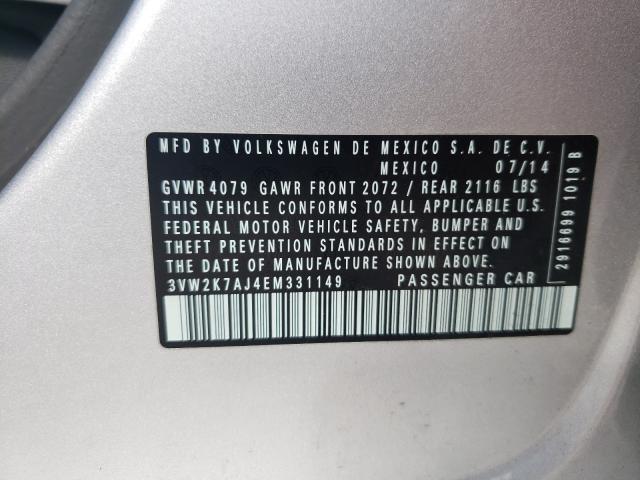 2014 VOLKSWAGEN 2 DOOR 3VW2K7AJ4EM331149