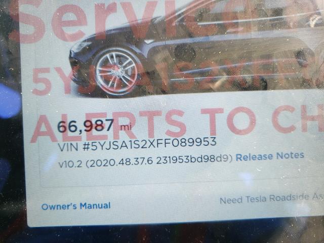 2015 TESLA MODEL S 70 5YJSA1S2XFF089953