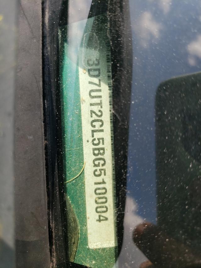 2011 DODGE RAM 2500 3D7UT2CL5BG510004