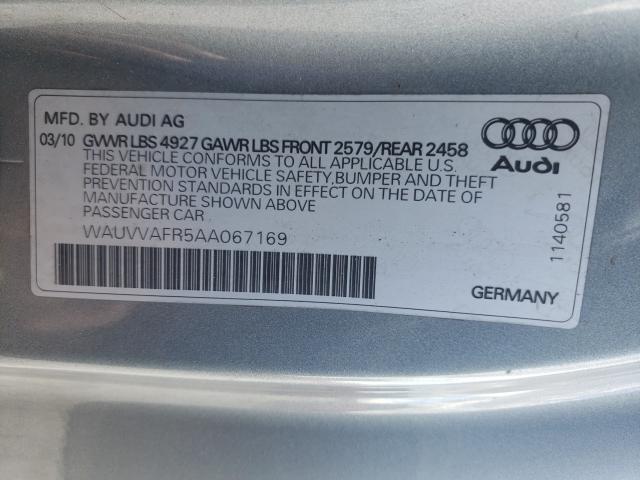 2010 AUDI S5 PRESTIG WAUVVAFR5AA067169