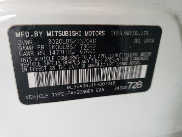 2015 MITSUBISHI MIRAGE DE ML32A3HJ1FH007248