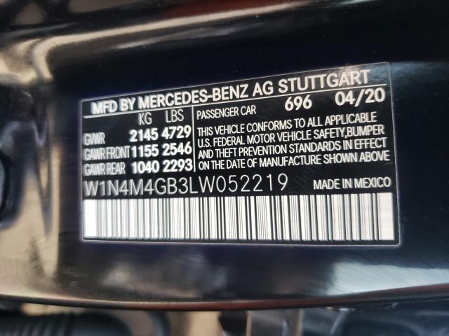 2020 MERCEDES-BENZ GLB 250 W1N4M4GB3LW052219