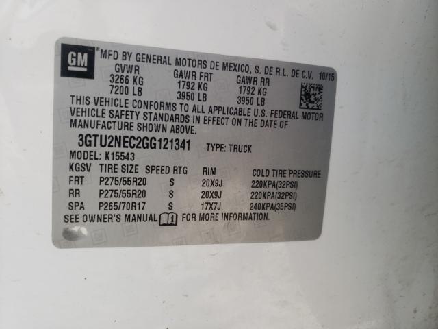 2016 GMC 1500 3GTU2NEC2GG121341