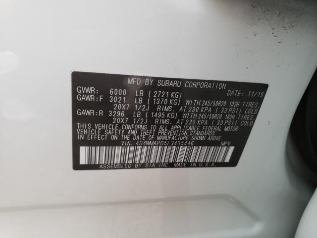 2020 SUBARU ASCENT LIM 4S4WMAPD5L3435446