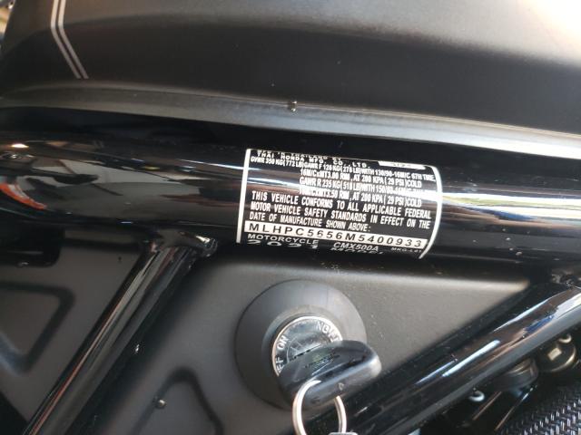2021 HONDA CMX500 A MLHPC5656M5400933