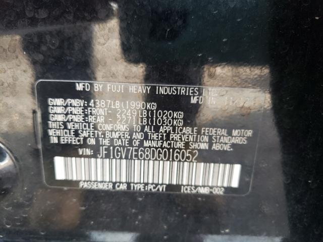 2013 SUBARU IMPREZA WR JF1GV7E68DG016052
