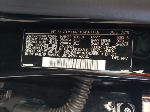 2016 VOLVO V60 CROSS YV4612HK0G1003524