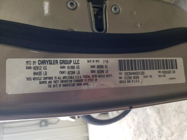 2010 DODGE CALIBER SX 1B3CB4HA6AD541383