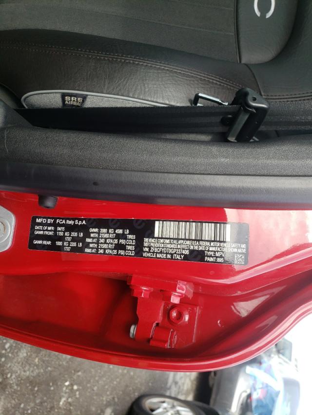 2016 FIAT 500X LOUNG ZFBCFYDT0GP337406