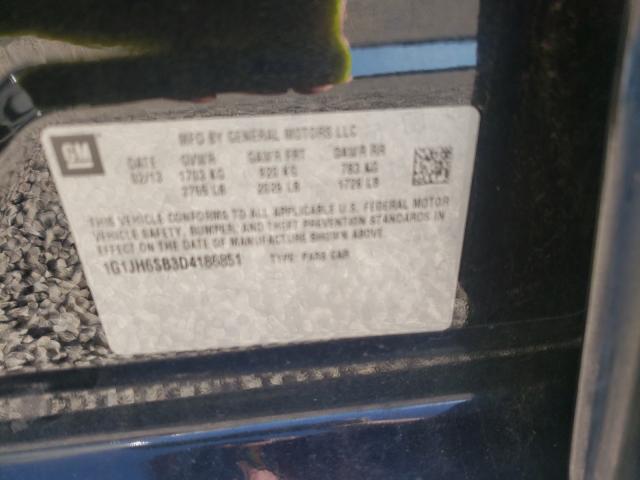 2013 CHEVROLET SONIC RS 1G1JH6SB3D4186851