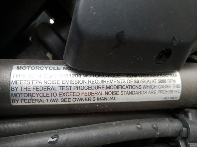 2014 DUCATI MULTISTRAD ZDM12BSW8EB007855