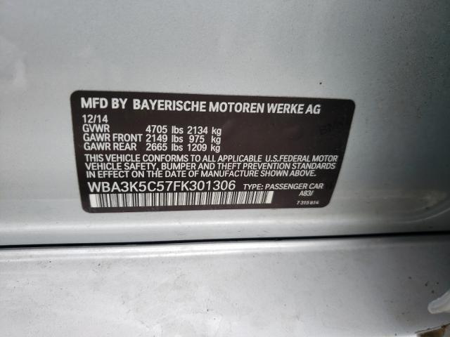 2015 BMW 328 D XDRI WBA3K5C57FK301306