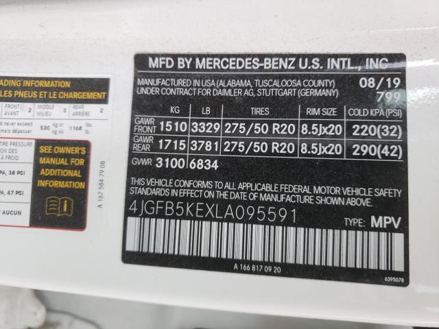 2020 MERCEDES-BENZ GLE 450 4M 4JGFB5KEXLA095591