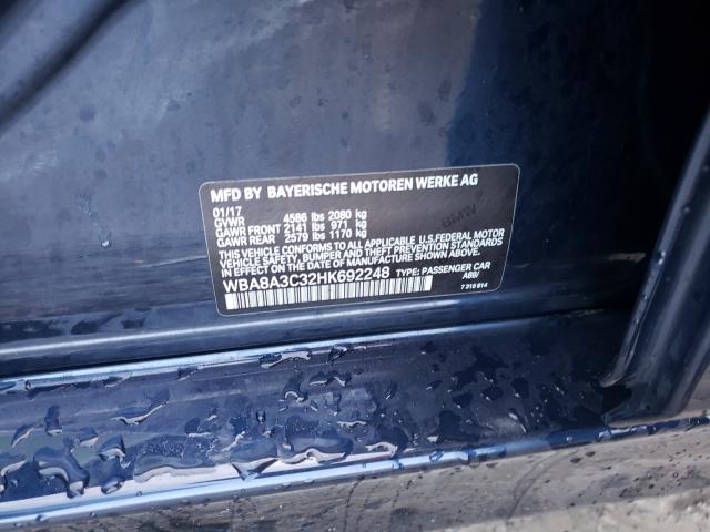 2017 BMW 320 XI WBA8A3C32HK692248