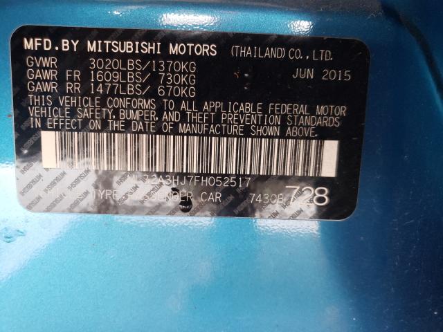 2015 MITSUBISHI MIRAGE DE ML32A3HJ7FH052517