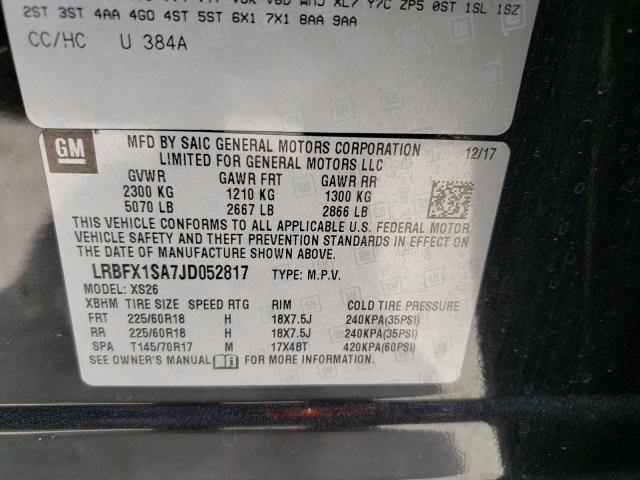 2018 BUICK ENVISION E LRBFX1SA7JD052817