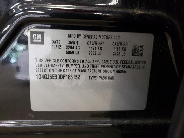 2013 BUICK LACROSSE T 1G4GJ5E30DF183152