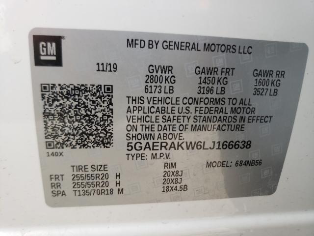 2020 BUICK ENCLAVE PR 5GAERAKW6LJ166638
