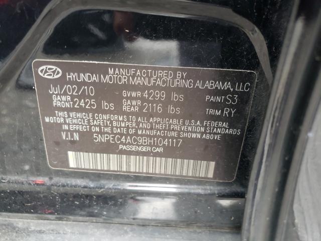 2011 HYUNDAI ACCENT GL 5NPEC4AC9BH104117
