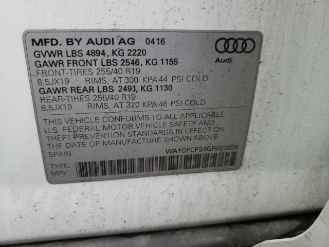 2016 AUDI Q3 PRESTIG WA1GFCFS4GR023336