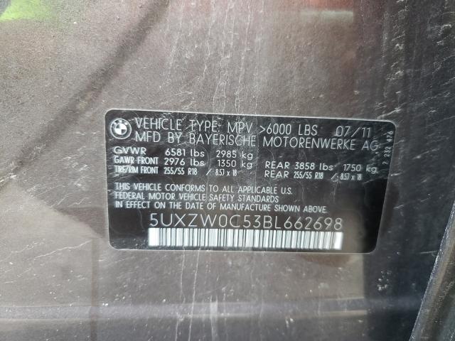 5UXZW0C53BL662698 Bmw X5 Xdrive3 2011. Фото: 9
