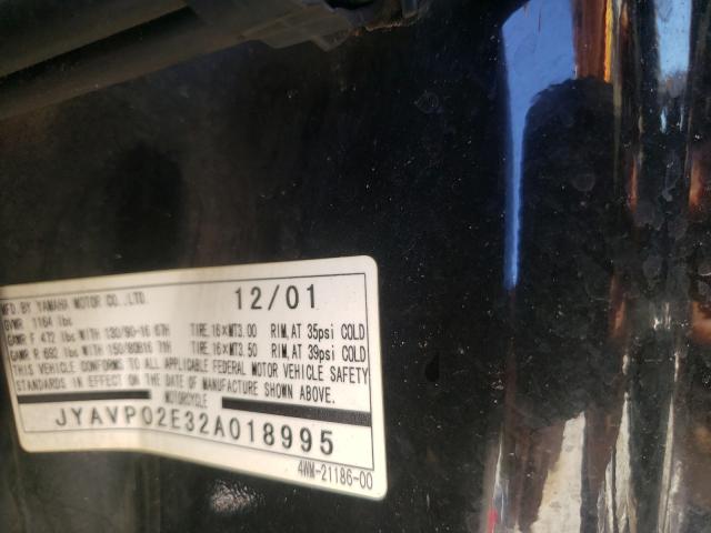 2002 YAMAHA XV1600 AS JYAVP02E32A018995