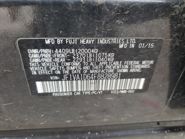2015 SUBARU WRX PREMIU JF1VA1D64F8828981