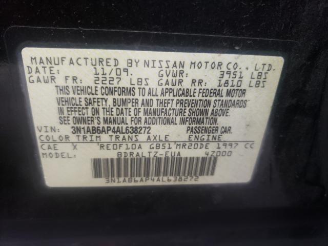 2010 NISSAN SENTRA 2.0 3N1AB6AP4AL638272