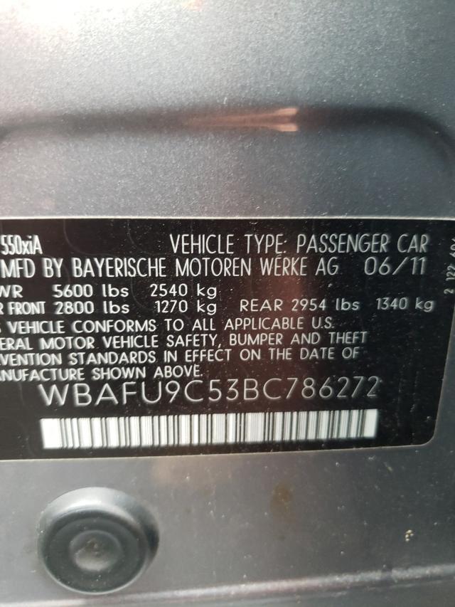 2011 BMW 550 XI WBAFU9C53BC786272