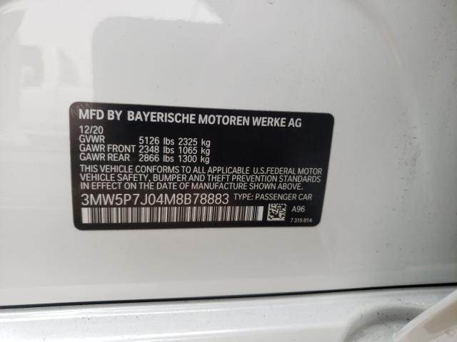 2021 BMW 330E 3MW5P7J04M8B78883