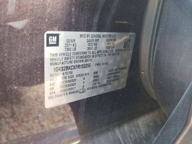 2015 GMC YUKON SLT 1GKS2BKCXFR153256