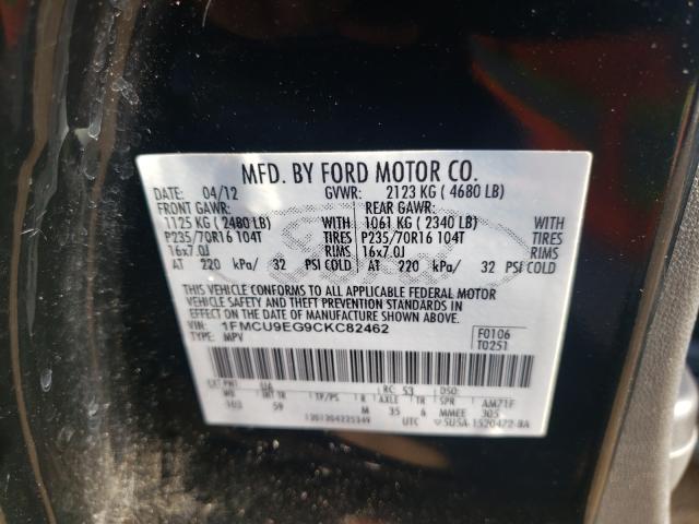 2012 FORD ESCAPE LIM 1FMCU9EG9CKC82462