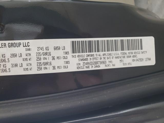 2011 DODGE GR CARAVAN 2D4RN3DG9BR730969