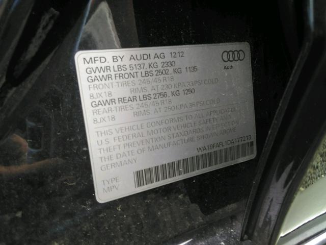 2013 AUDI A4 ALLROAD WA19FAFL1DA177213