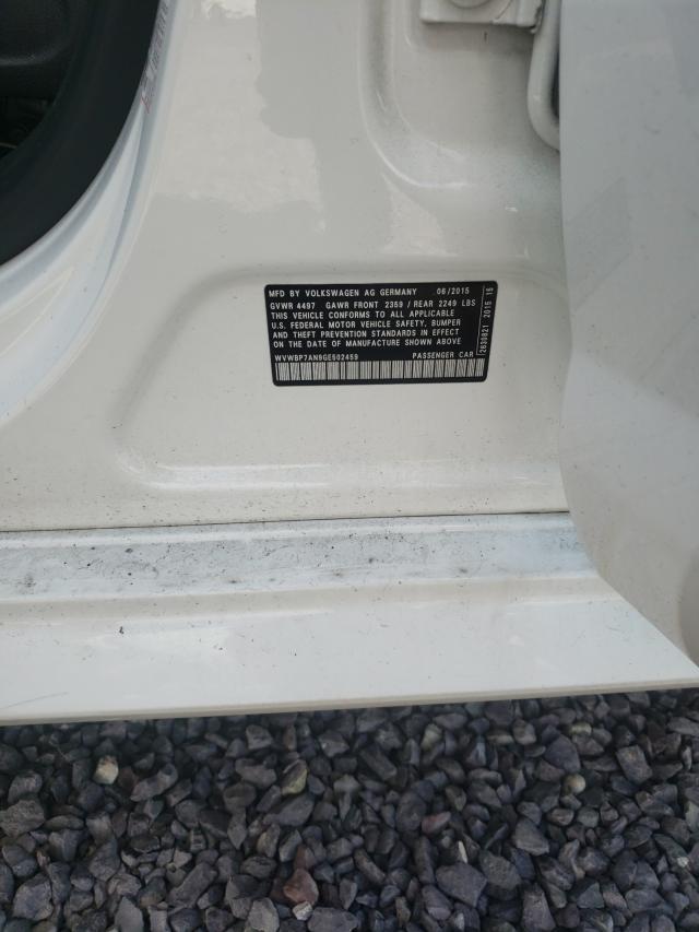 2016 VOLKSWAGEN CC BASE WVWBP7AN9GE502459