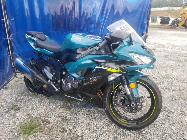 Salvage cars for sale from Copart Spartanburg, SC: 2021 Kawasaki ZX636 K