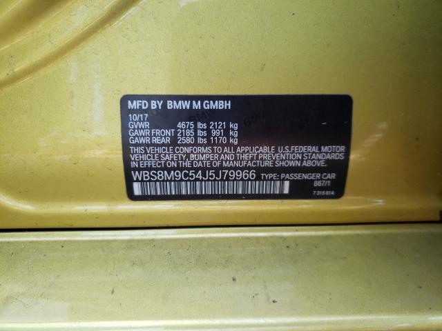 2018 BMW M3 WBS8M9C54J5J79966