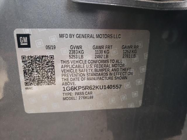 2019 CADILLAC CT6 SPORT 1G6KP5R62KU140557