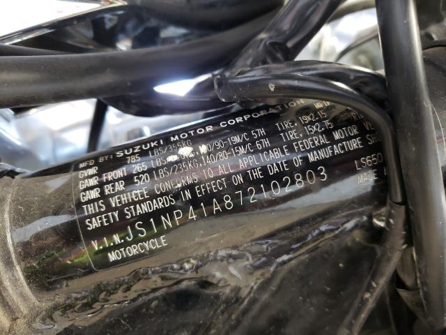 2007 SUZUKI LS650 JS1NP41A872102803