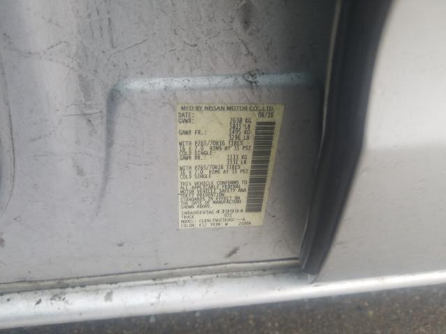 2010 NISSAN FRONTIER C 1N6AD0EV3AC439994