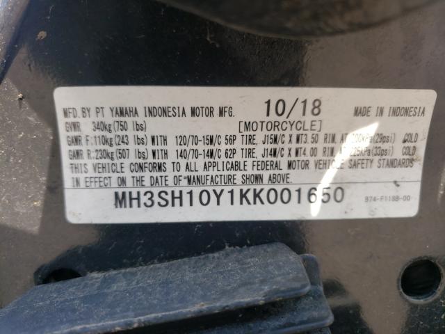 2019 YAMAHA CZD300 A MH3SH10Y1KK001650