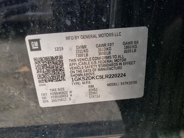 2020 GMC YUKON SLT 1GKS2DKC5LR220224