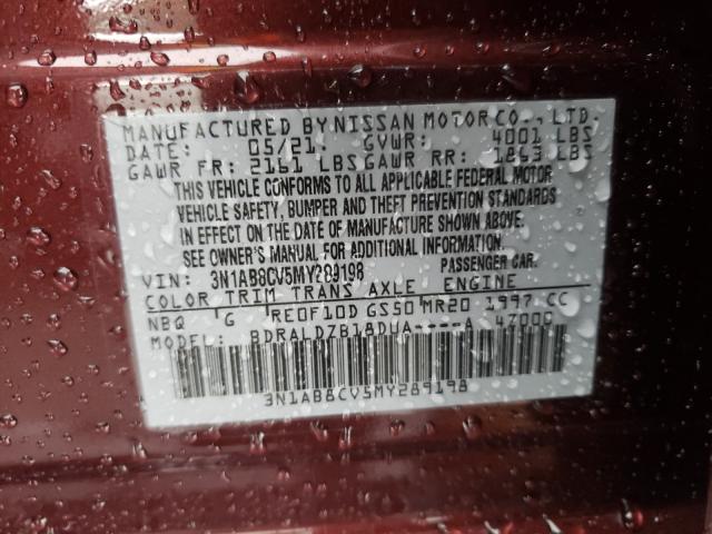 2021 NISSAN 210 3N1AB8CV5MY289198