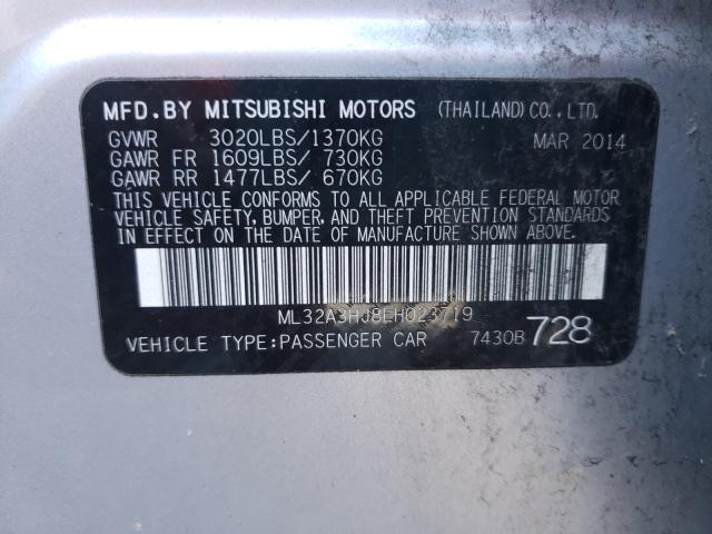 2014 MITSUBISHI MIRAGE DE ML32A3HJ8EH023719