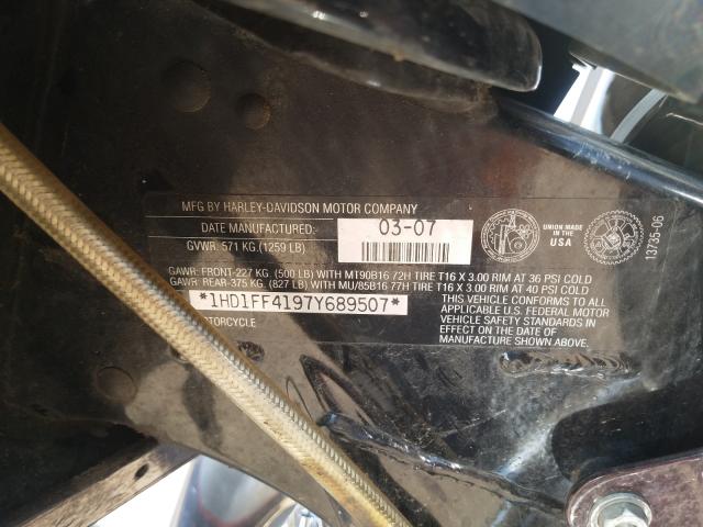 2007 HARLEY-DAVIDSON FLHT CLASS 1HD1FF4197Y689507