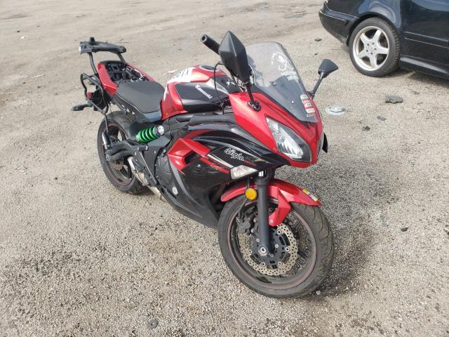 Salvage cars for sale from Copart Harleyville, SC: 2016 Kawasaki EX650 F
